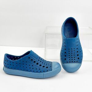 Native Jefferson Shoes Kids 10C Blue Rubber Slip On Water Sneakers Summer
